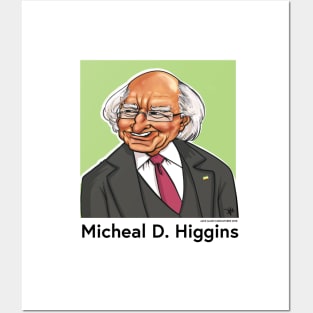 Micheal D. Higgins Caricature Posters and Art